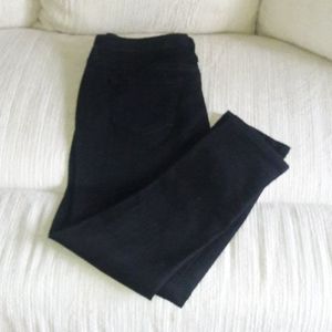 Mossimo black denim skinny jeans size 14 short